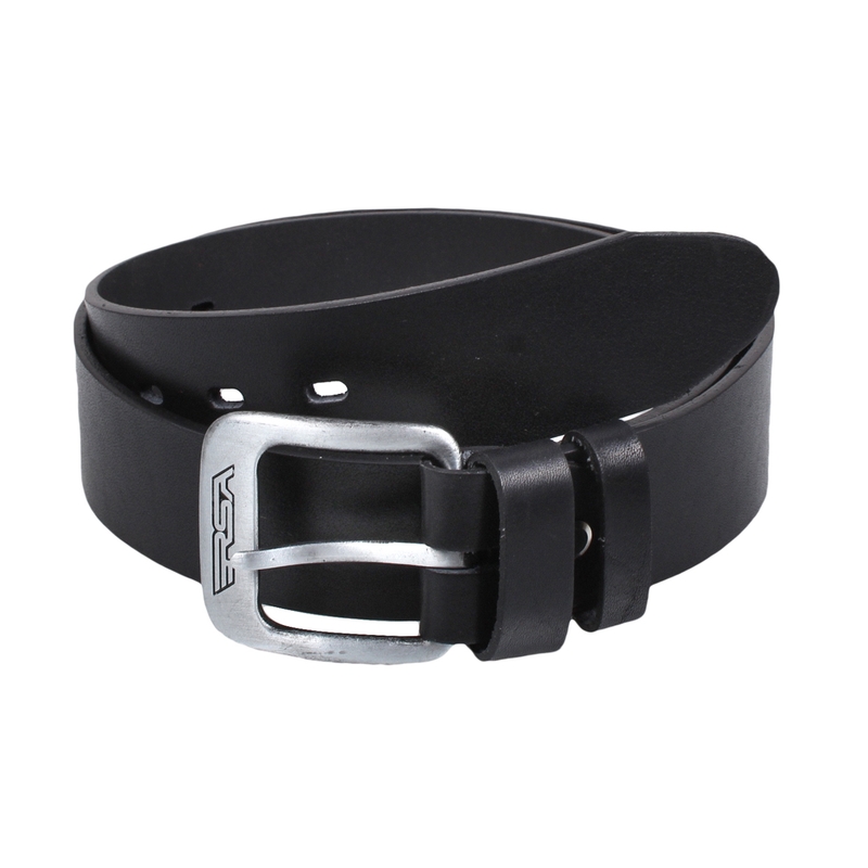 Ceinture en cuir avec boucle RSA noir