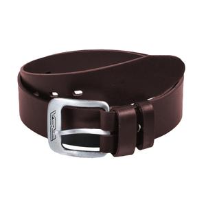 Ceinture en cuir marron avec boucle RSA
