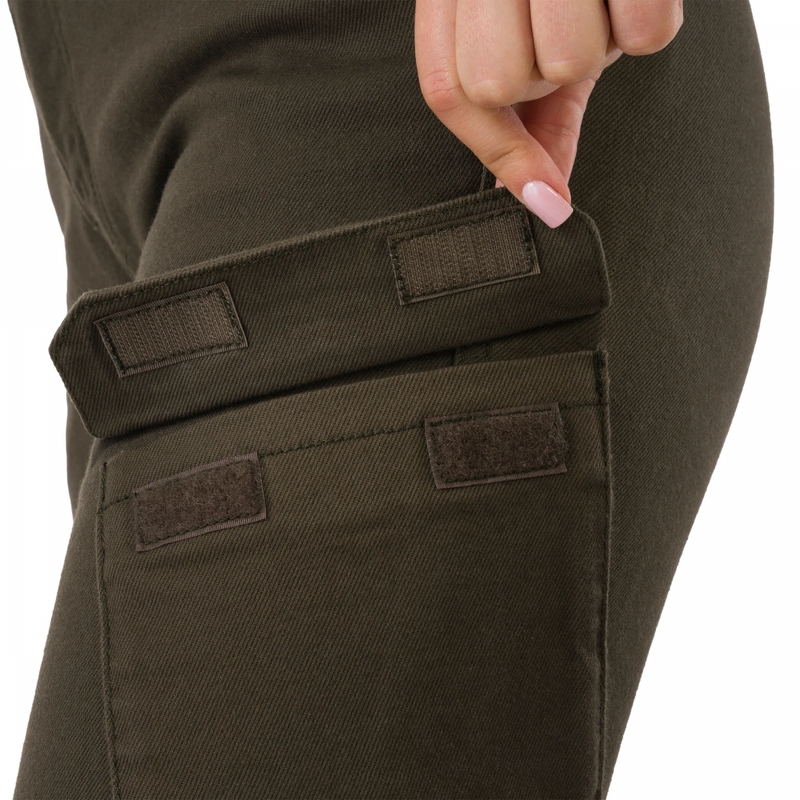 Jean moto femme Shima Recon vert