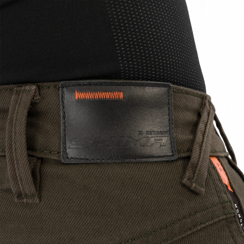 Jean moto femme Shima Recon vert