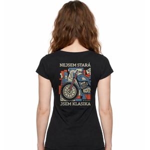 T-shirt femme Nanosilver « Je suis un classique » noir