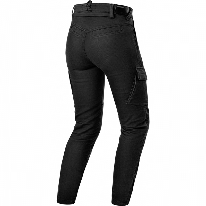 Jean moto court pour femme Shima Recon noir