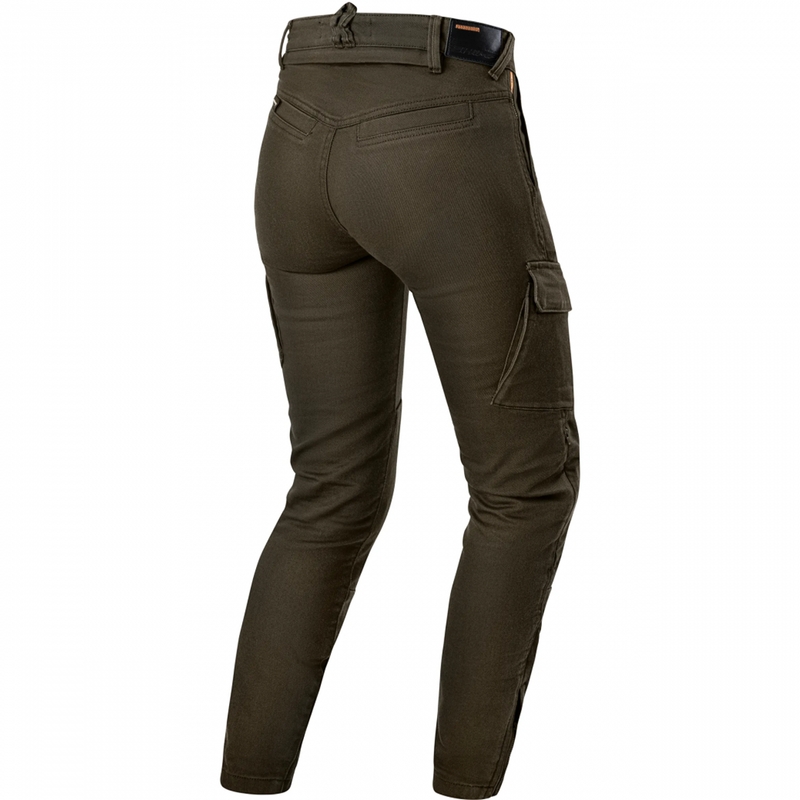 Jean moto court pour femme Shima Recon vert