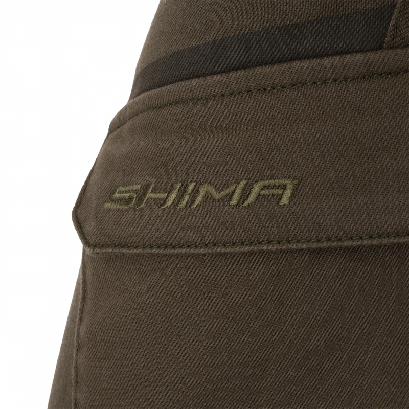Jean moto court pour femme Shima Recon vert