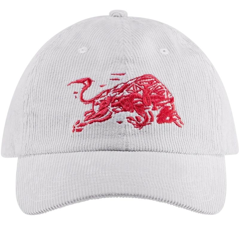 Casquette Red Bull Racing en velours côtelé gris clair