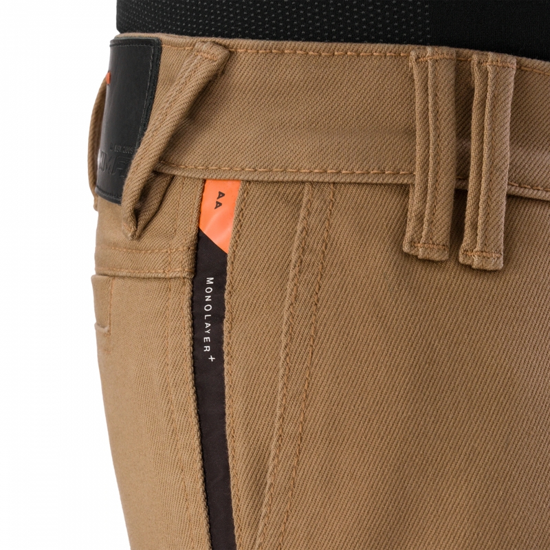 Jean de moto Shima Recon allongé couleur sable