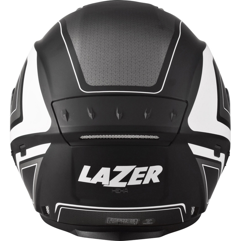 Casque moto ouvert Lazer Tango Hexa noir et blanc