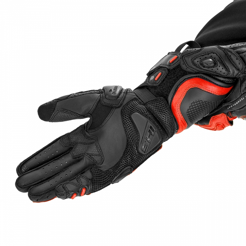Gants de moto Shima RS-3 rouge fluo