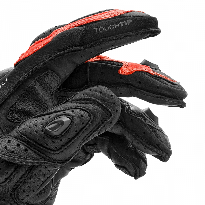 Gants de moto Shima RS-3 rouge fluo