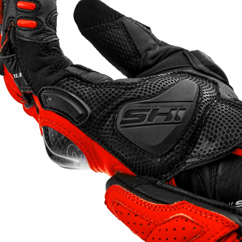 Gants de moto Shima RS-3 rouge fluo