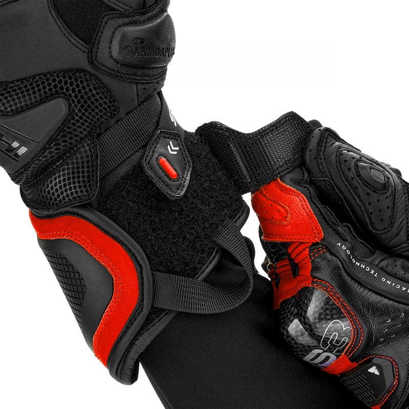 Gants de moto Shima RS-3 rouge fluo