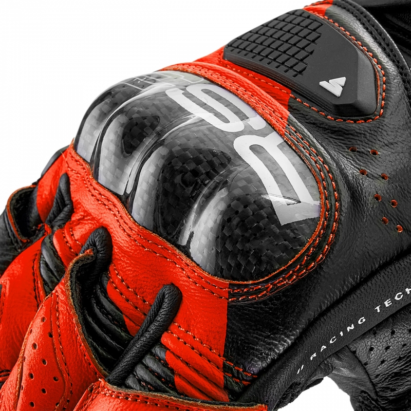Gants de moto Shima RS-3 rouge fluo