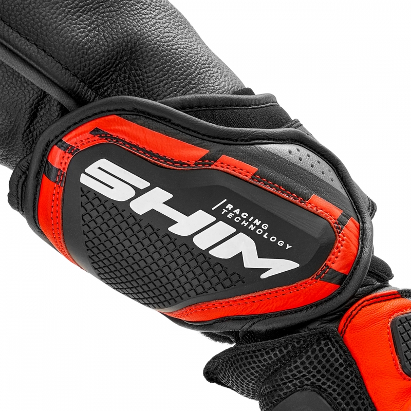 Gants de moto Shima RS-3 rouge fluo