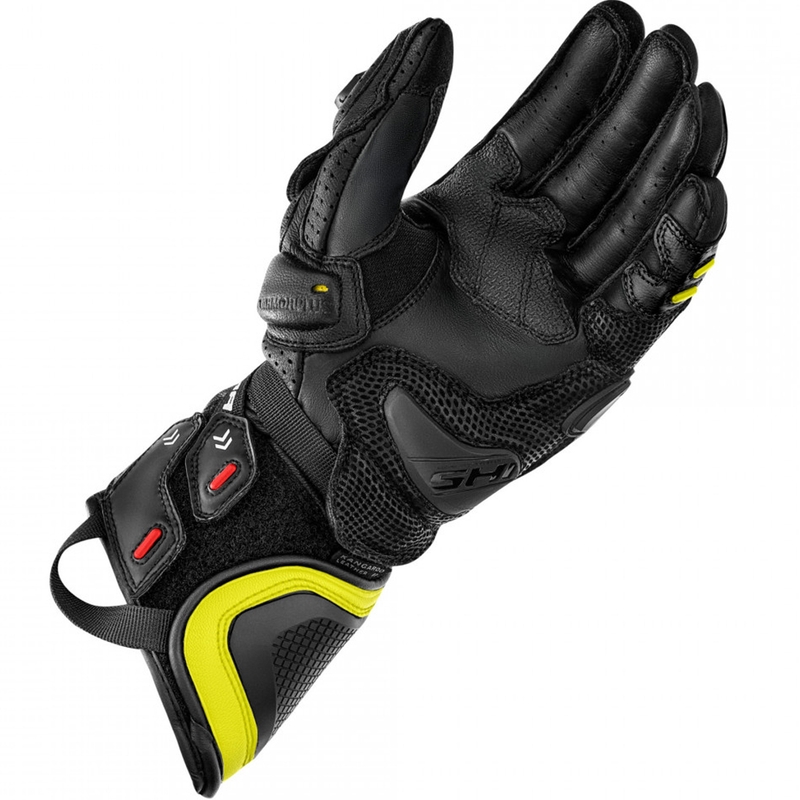 Gants de moto Shima RS-3 jaune fluo