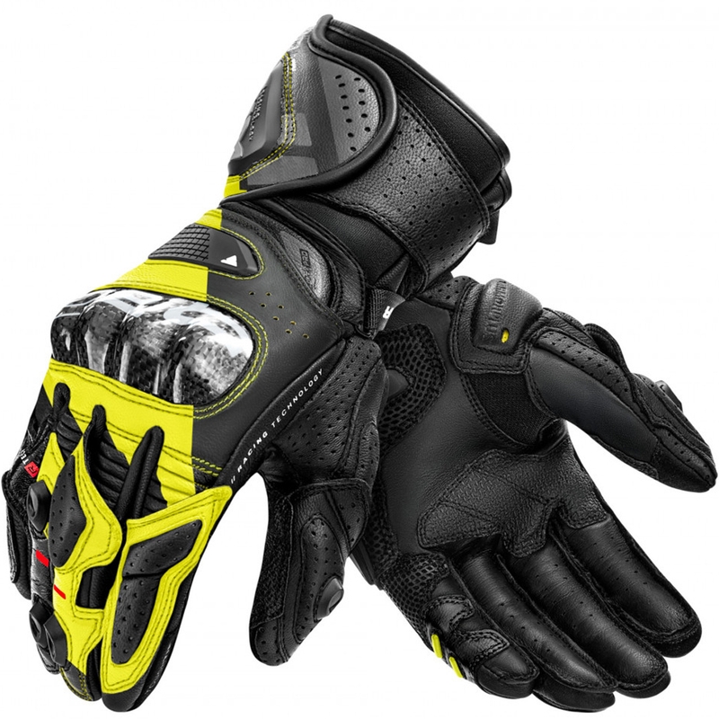 Gants de moto Shima RS-3 jaune fluo