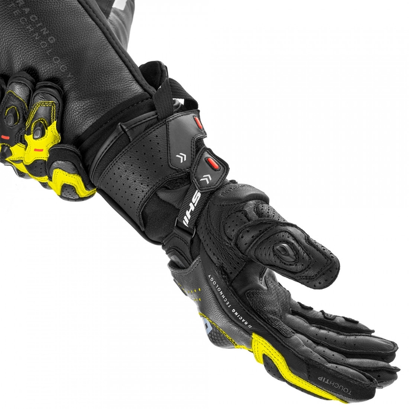 Gants de moto Shima RS-3 jaune fluo