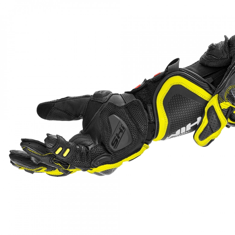 Gants de moto Shima RS-3 jaune fluo