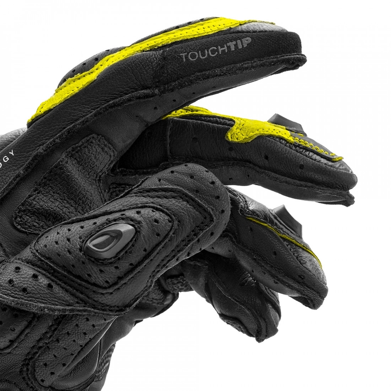 Gants de moto Shima RS-3 jaune fluo