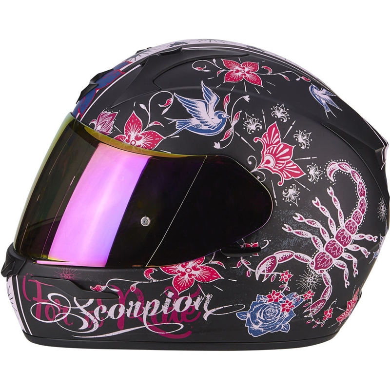 Integrální přilba Scorpion EXO-390 Chica černo-růžová