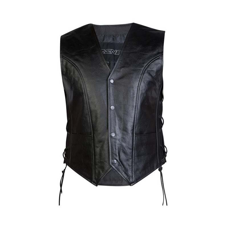 Gilet en cuir Moto Ozone Staff soldes