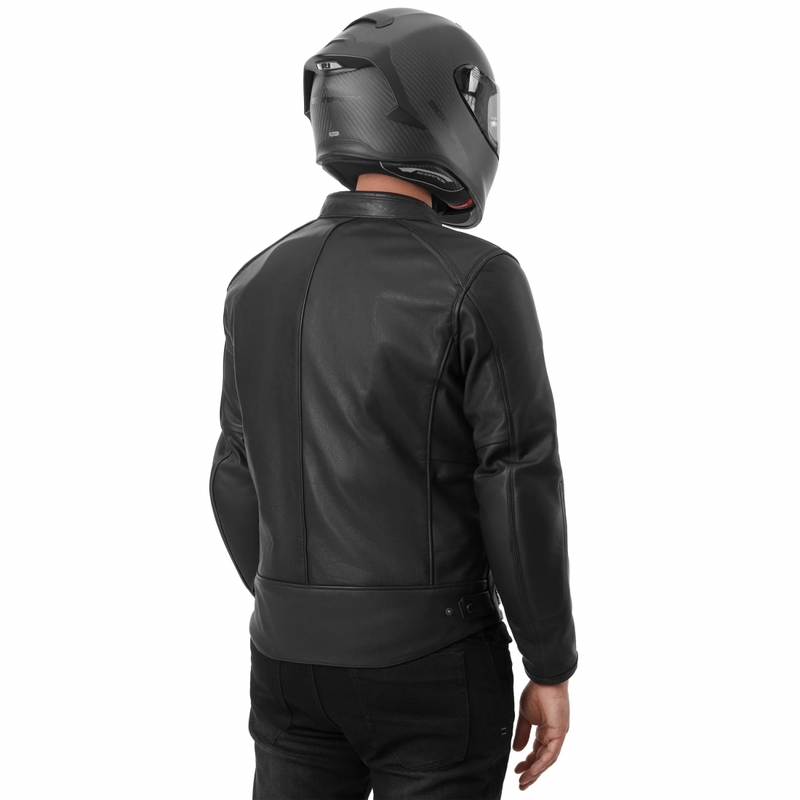 Blouson de moto en cuir Shima Hunter 3.0 noir
