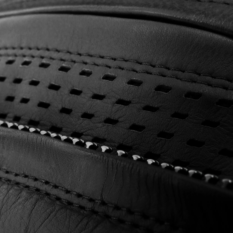 Blouson de moto en cuir Shima Hunter 3.0 noir
