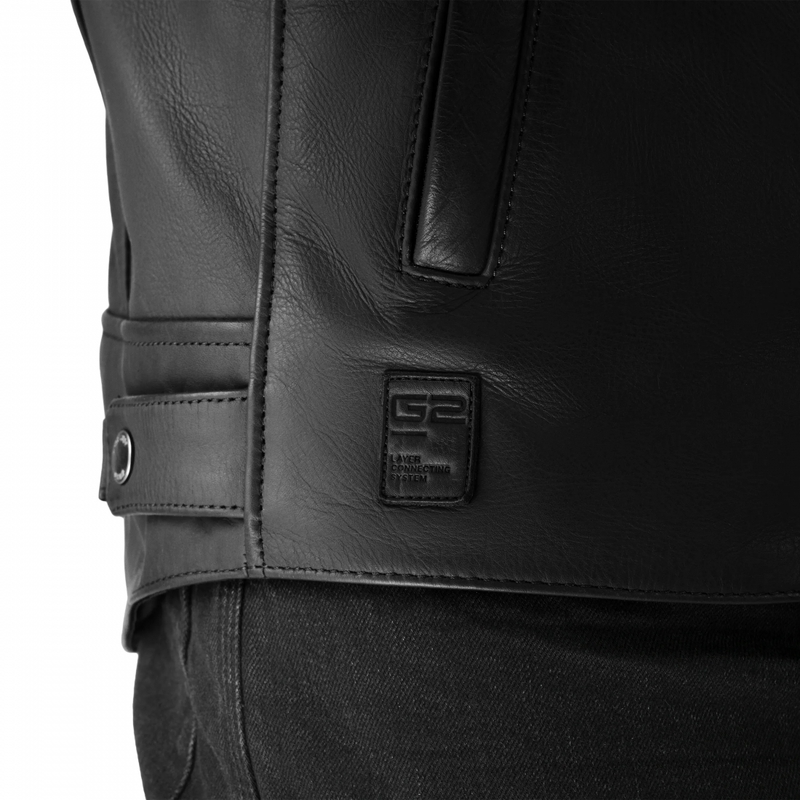 Blouson de moto en cuir Shima Hunter 3.0 noir