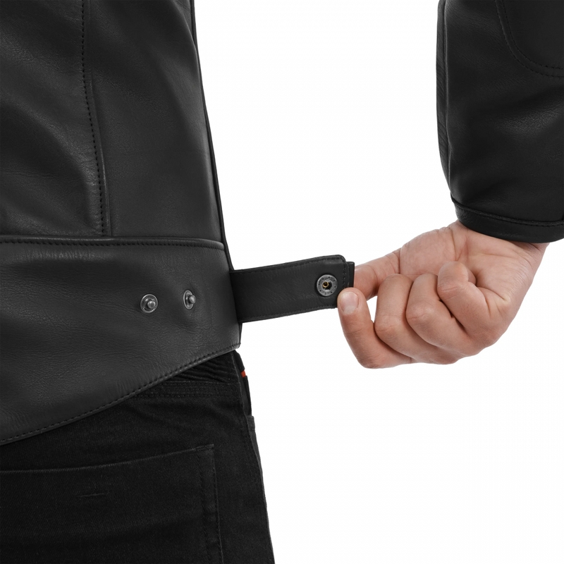Blouson de moto en cuir Shima Hunter 3.0 noir