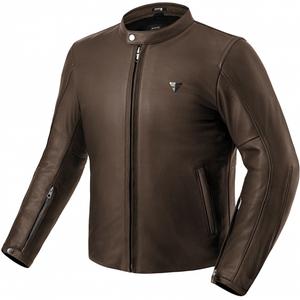 Blouson de moto en cuir marron Shima Hunter 3.0