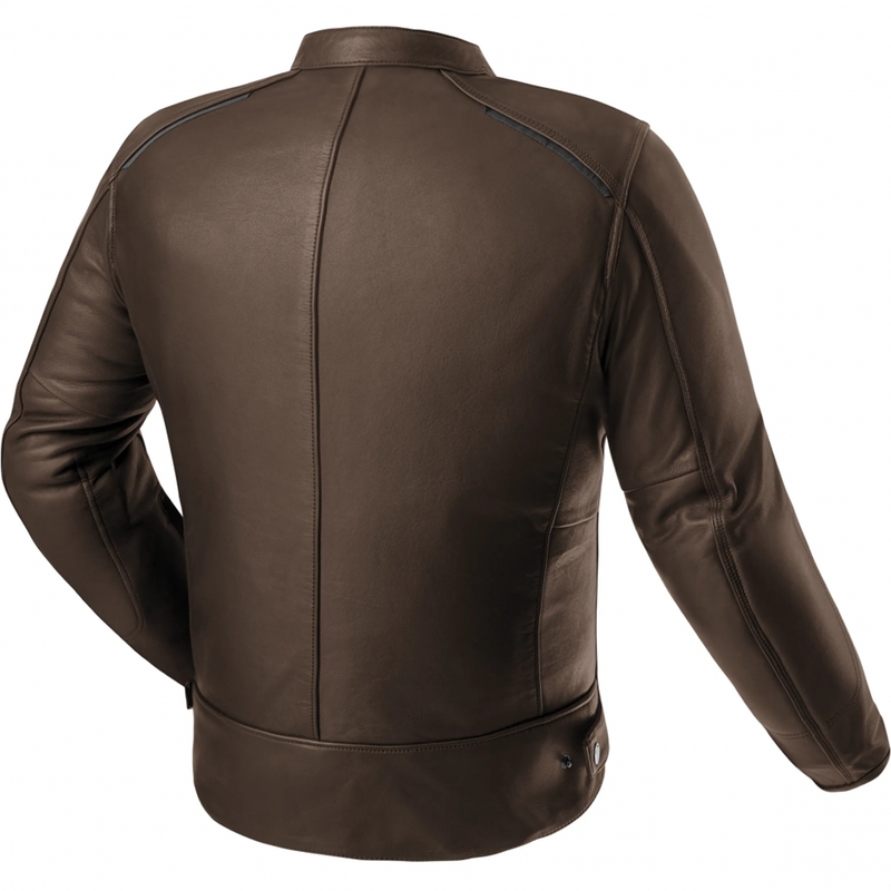 Blouson de moto en cuir marron Shima Hunter 3.0