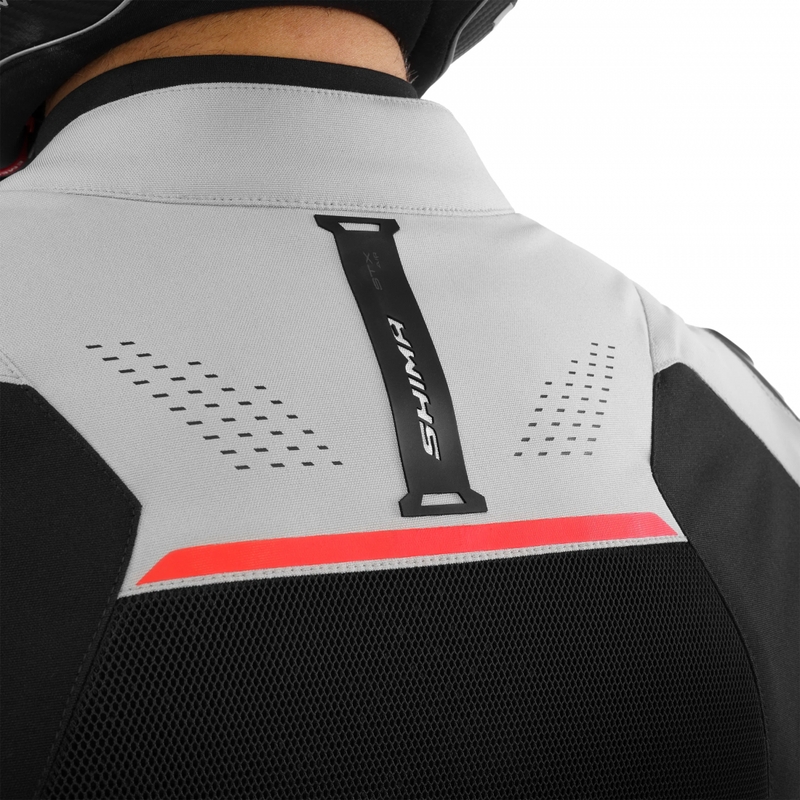 Veste de moto Shima STX Air grise et rouge