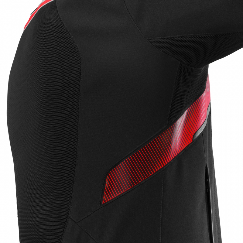 Veste de moto Shima STX Air grise et rouge