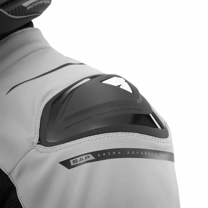 Veste de moto Shima STX Air grise et rouge
