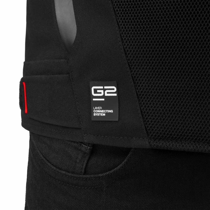 Veste de moto Shima STX Air grise et rouge