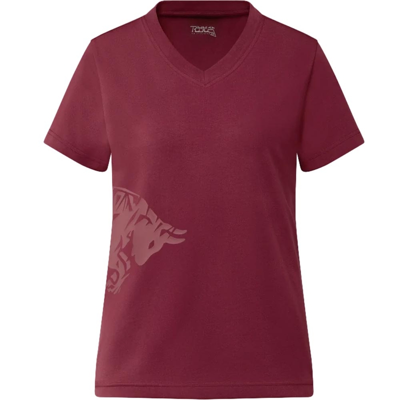 T-shirt Red Bull Racing Boost pour femme, rouge foncé