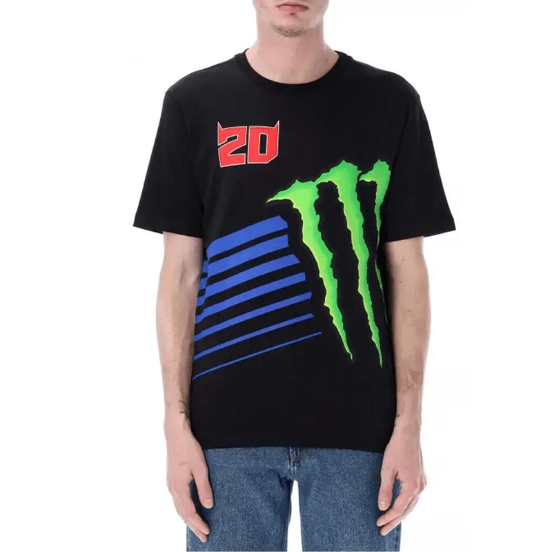 T-shirt noir Fabio Quartararo Monster Energy Logo