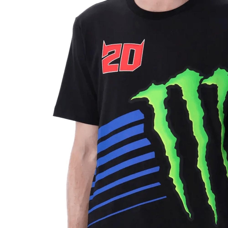 T-shirt noir Fabio Quartararo Monster Energy Logo