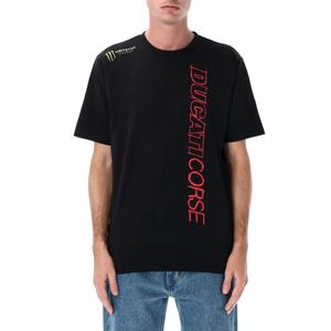 T-shirt Ducati Corse Monster Energy avec logo noir