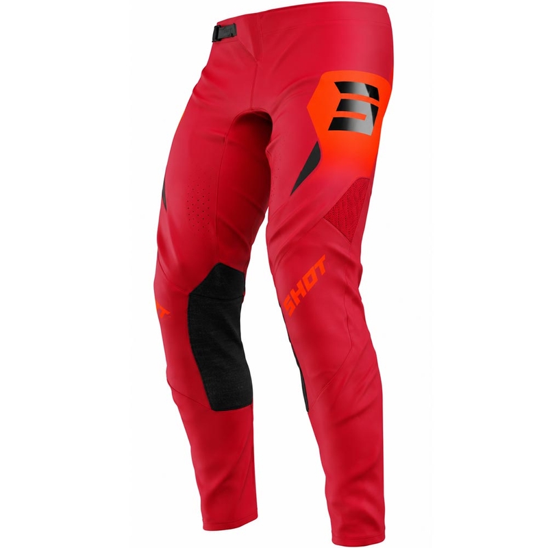 Pantalon de motocross Shot Aerolite Phase rouge