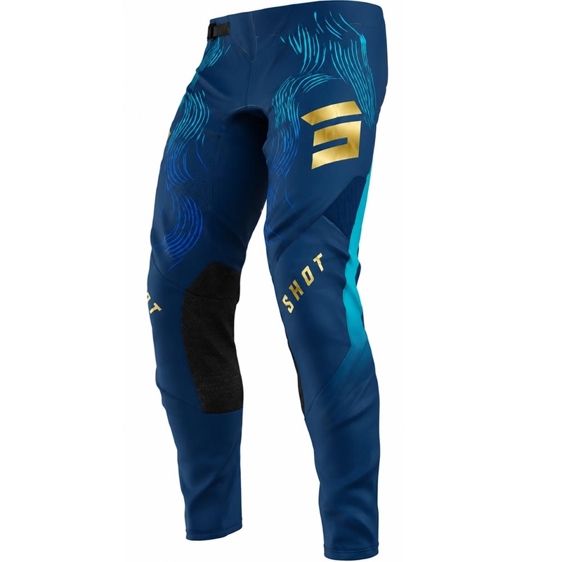 Pantalon de motocross Shot Aerolite Volt bleu