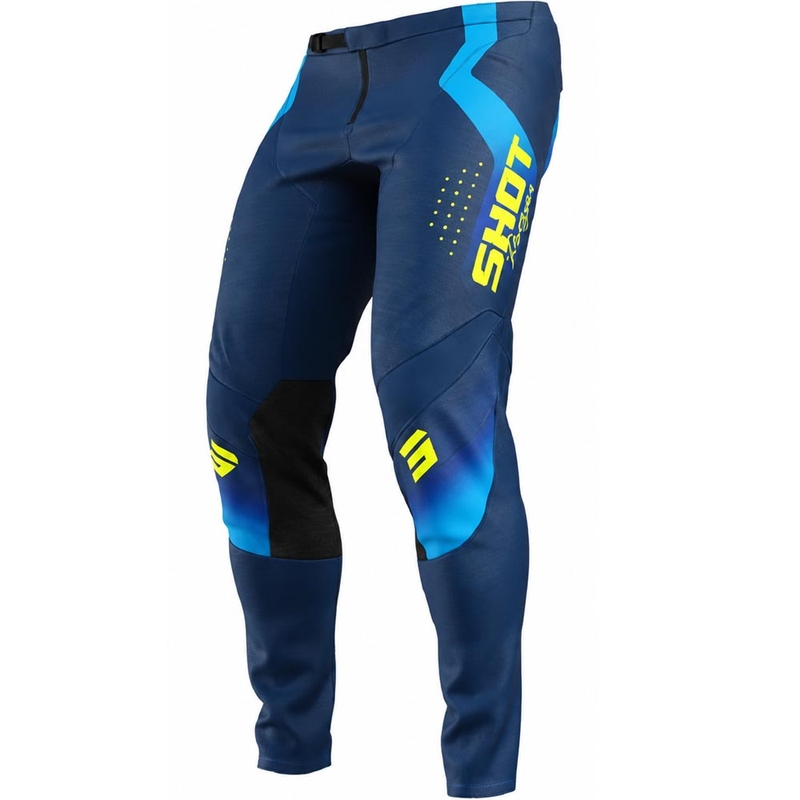 Pantalon de motocross bleu Shot Contact Stream