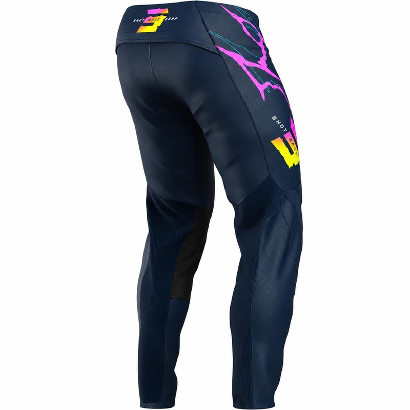 Pantalon de motocross Shot Contact Rac bleu