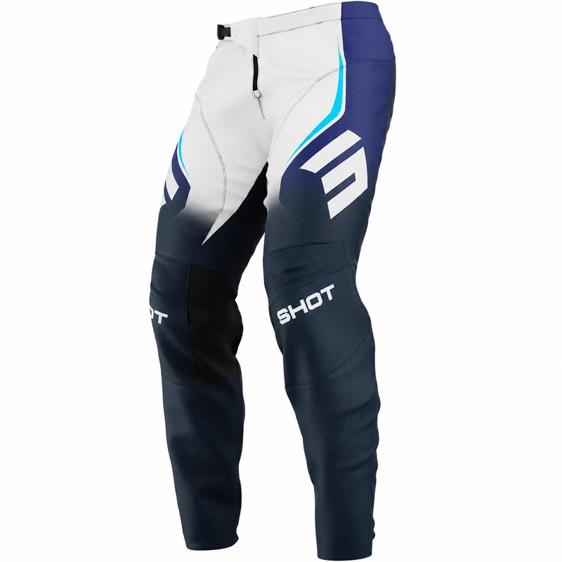 Pantalon de motocross bleu Shot Devo Future