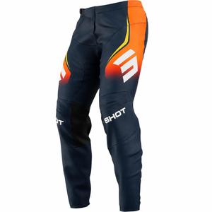 Pantalon de motocross Shot Devo Future bleu-orange