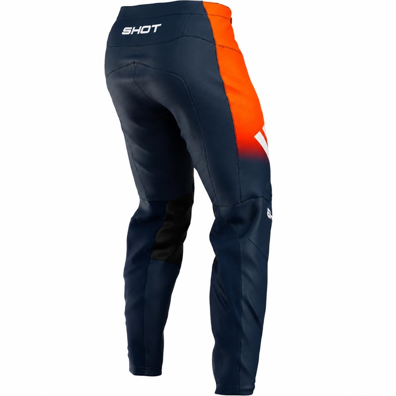 Pantalon de motocross Shot Devo Future bleu-orange