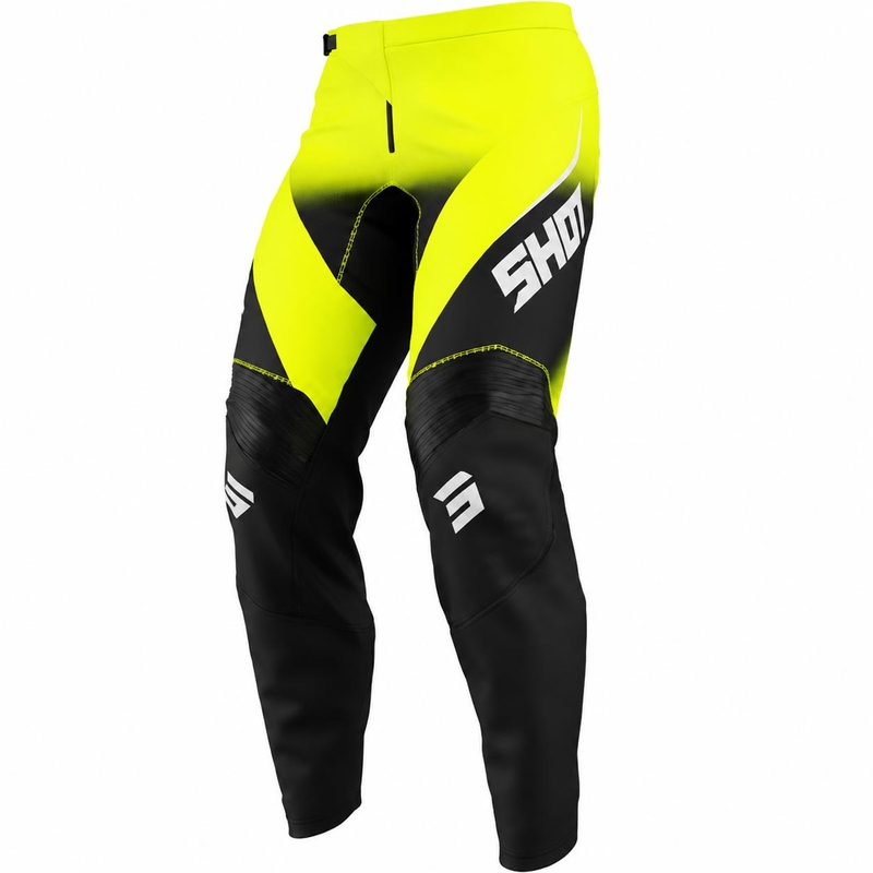 Pantalon de motocross Shot Draw Clash jaune fluo