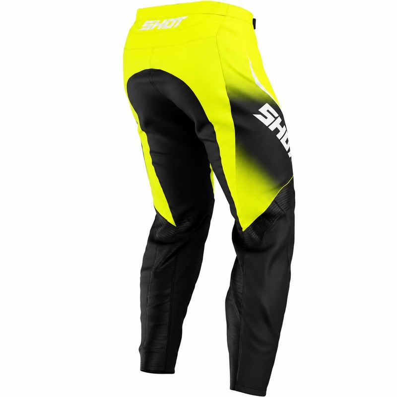 Pantalon de motocross Shot Draw Clash jaune fluo