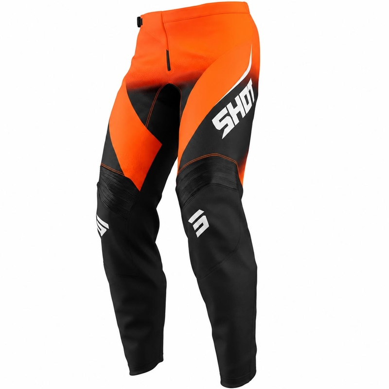 Pantalon de motocross Shot Draw Clash orange