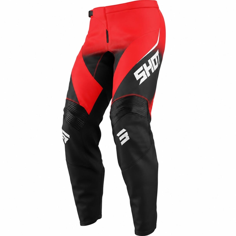 Pantalon de motocross rouge Shot Draw Clash