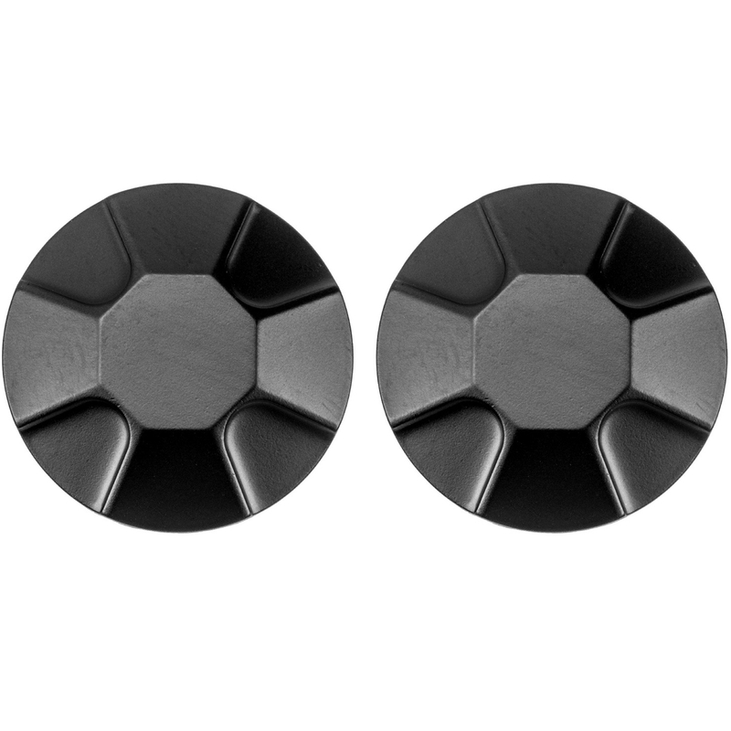 Embouts métalliques pour convertir les casques Cassida Handy et Handy Plus en version sans visière/visière, noirs, 2 pièces.